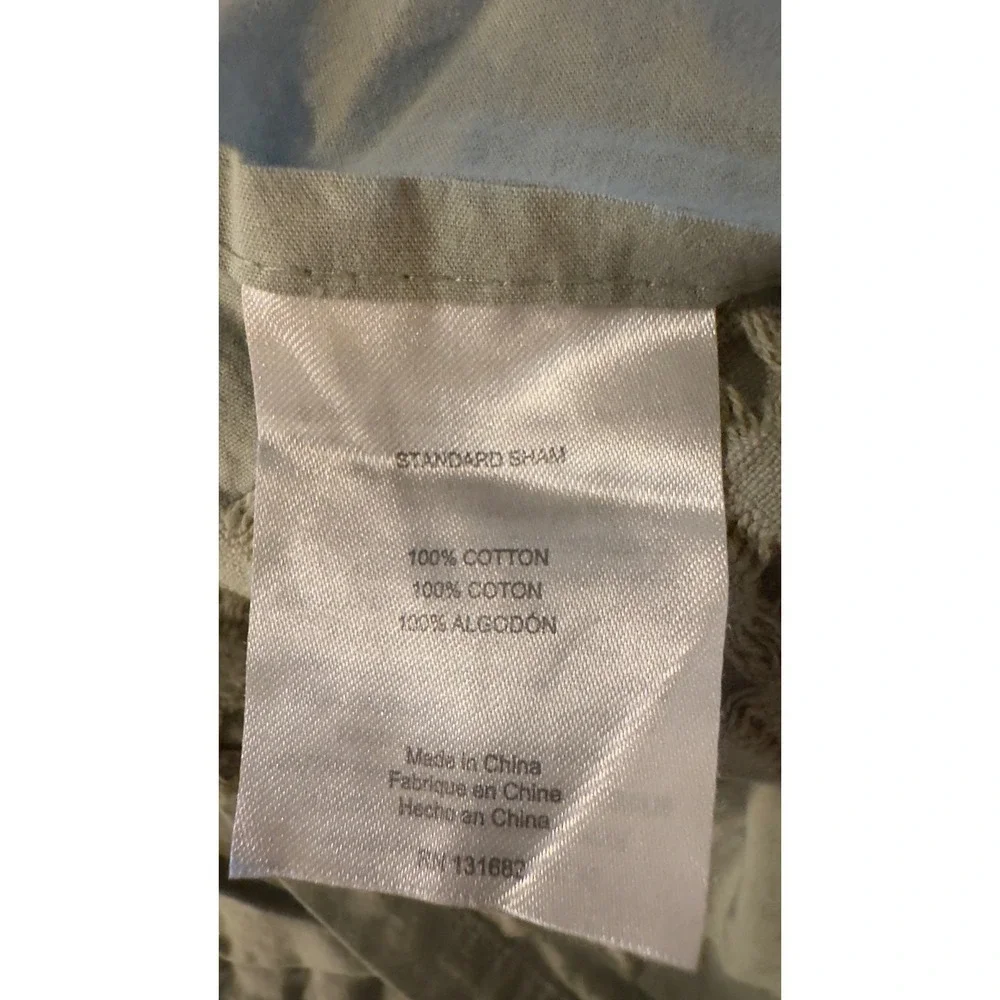 Levtex Full/Queen Duvet Cover Set Waffle Textured Sage 2 Shams